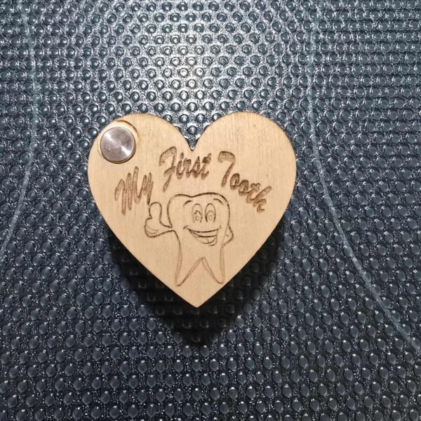 Wooden "My First Tooth" Keepsake Box