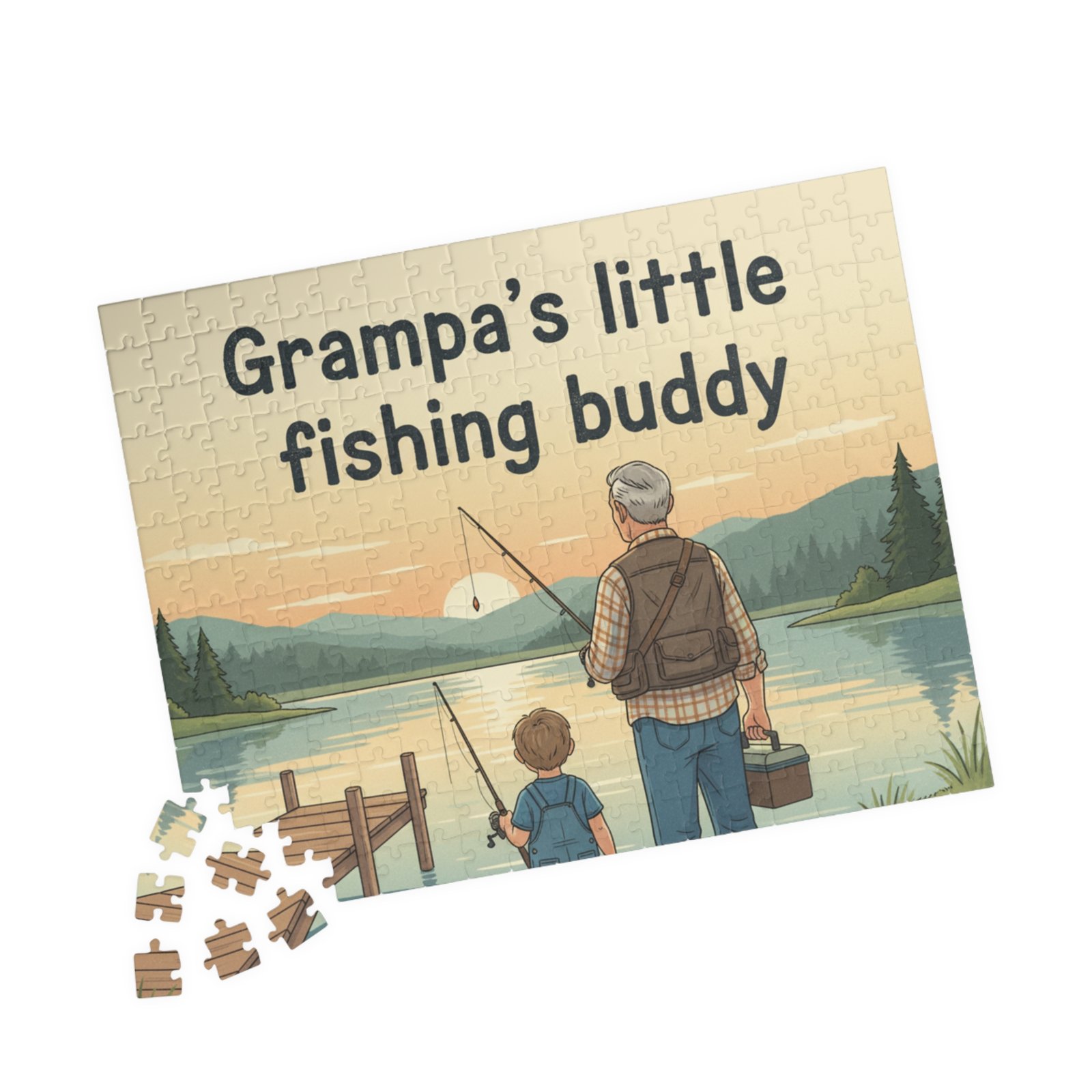 Fishing Buddy Puzzle for Grampa - Image 7