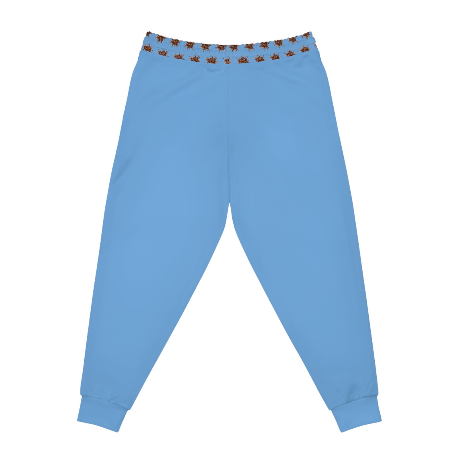 Trendy Athletic Joggers with Unique Design - Blue - Image 5