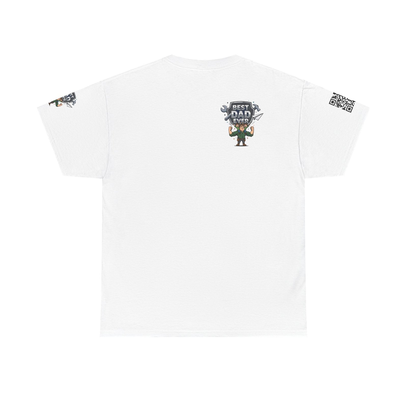 Personalized Best Dad Ever Heavy Cotton Tee - Image 2