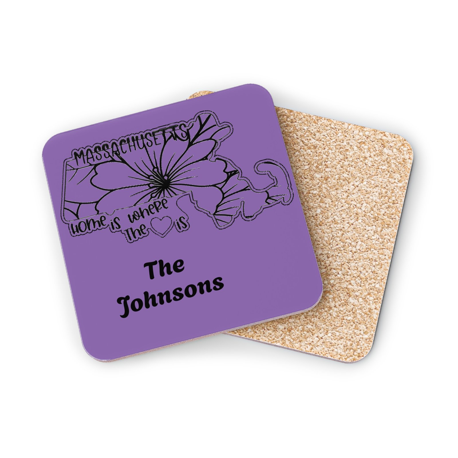 Massachusetts Coasters - Purple - Image 2
