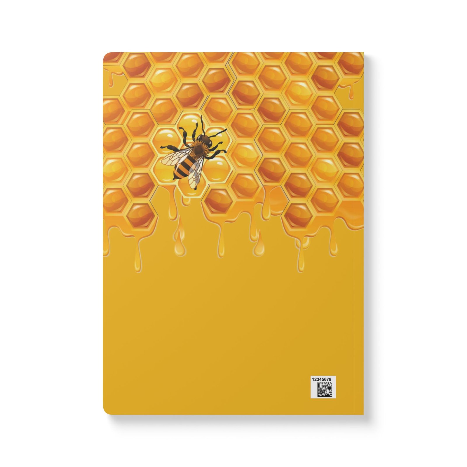 Personalized Honeycomb Bee Softcover Journal - Image 2