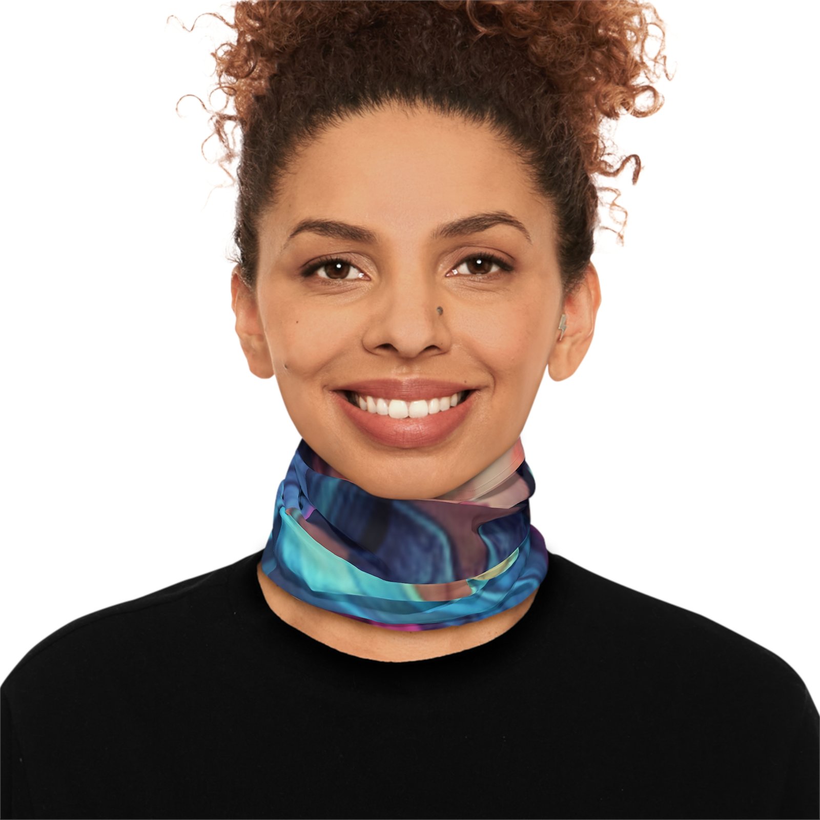 Cozy Winter Neck Gaiter with Drawstring - Image 8