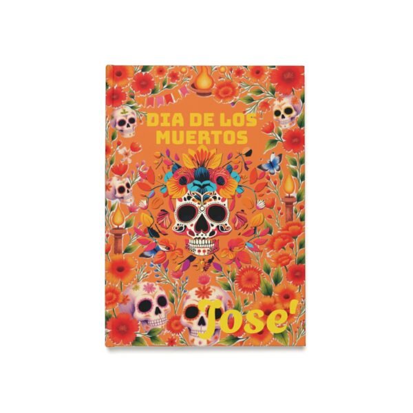 Dia De Los Muertos Hardcover Journal, Personalized Notebook