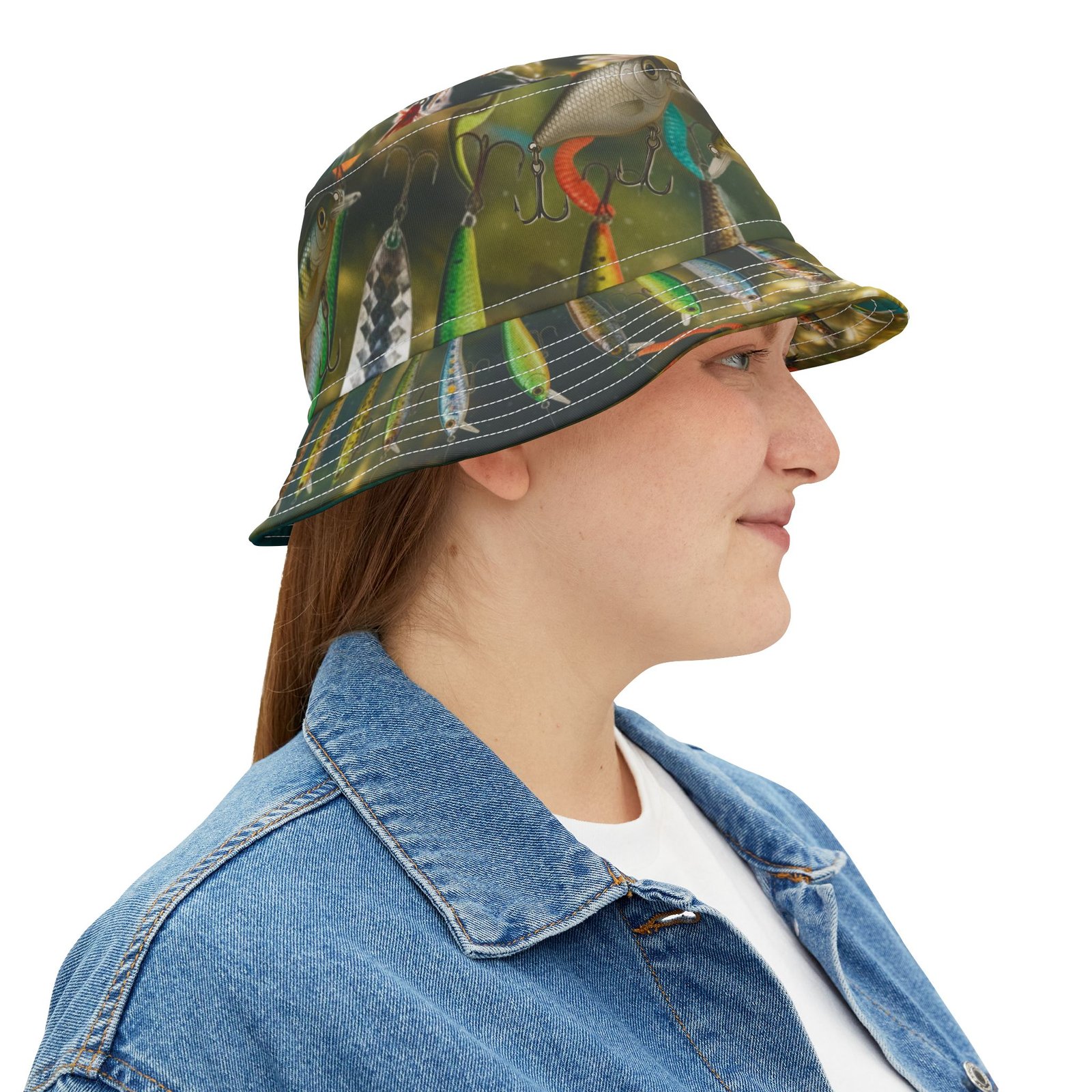 Fishing Themed Bucket Hat - Image 4