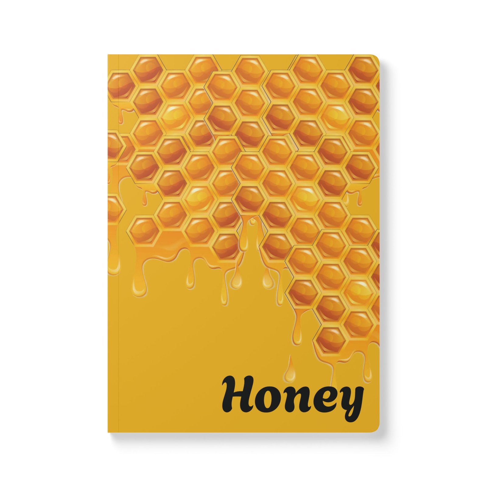 Personalized Honeycomb Bee Softcover Journal