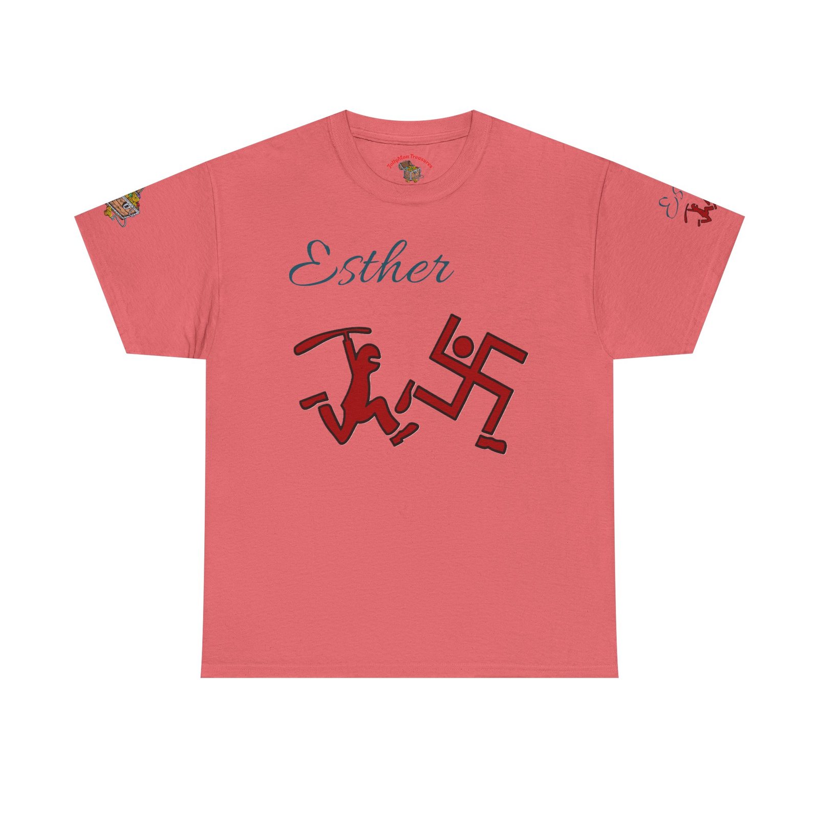 Unisex Cotton Tee with Statement Design - Image 3