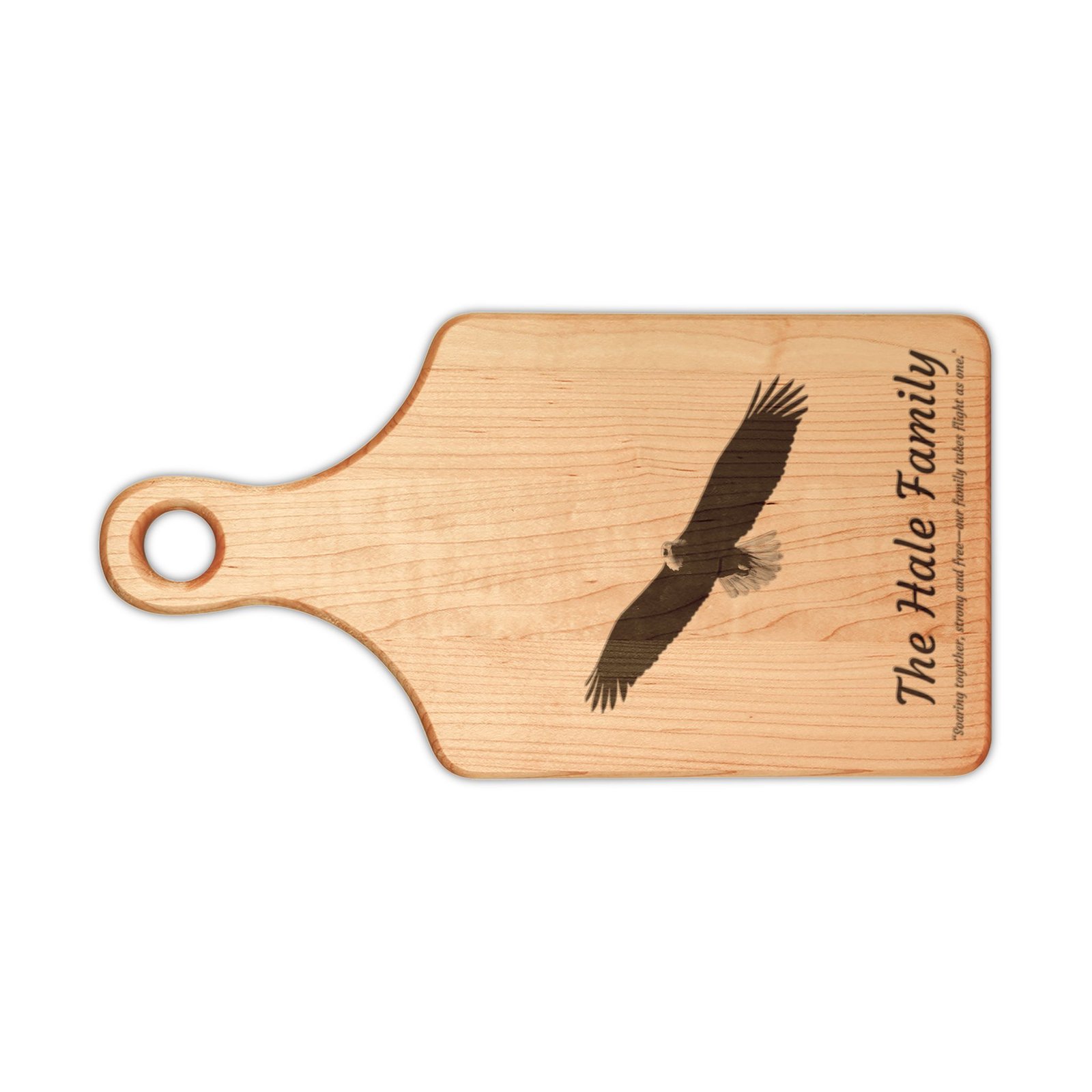 Personalized Wooden Cutting Board with Handle - Image 2