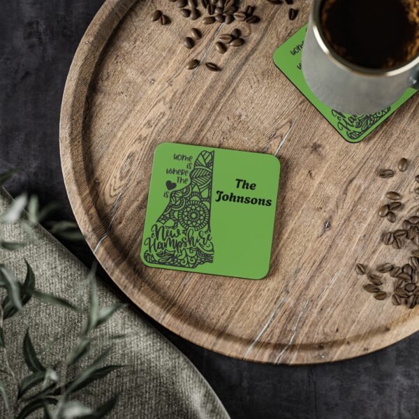 New Hampshire Coasters - Dark Green