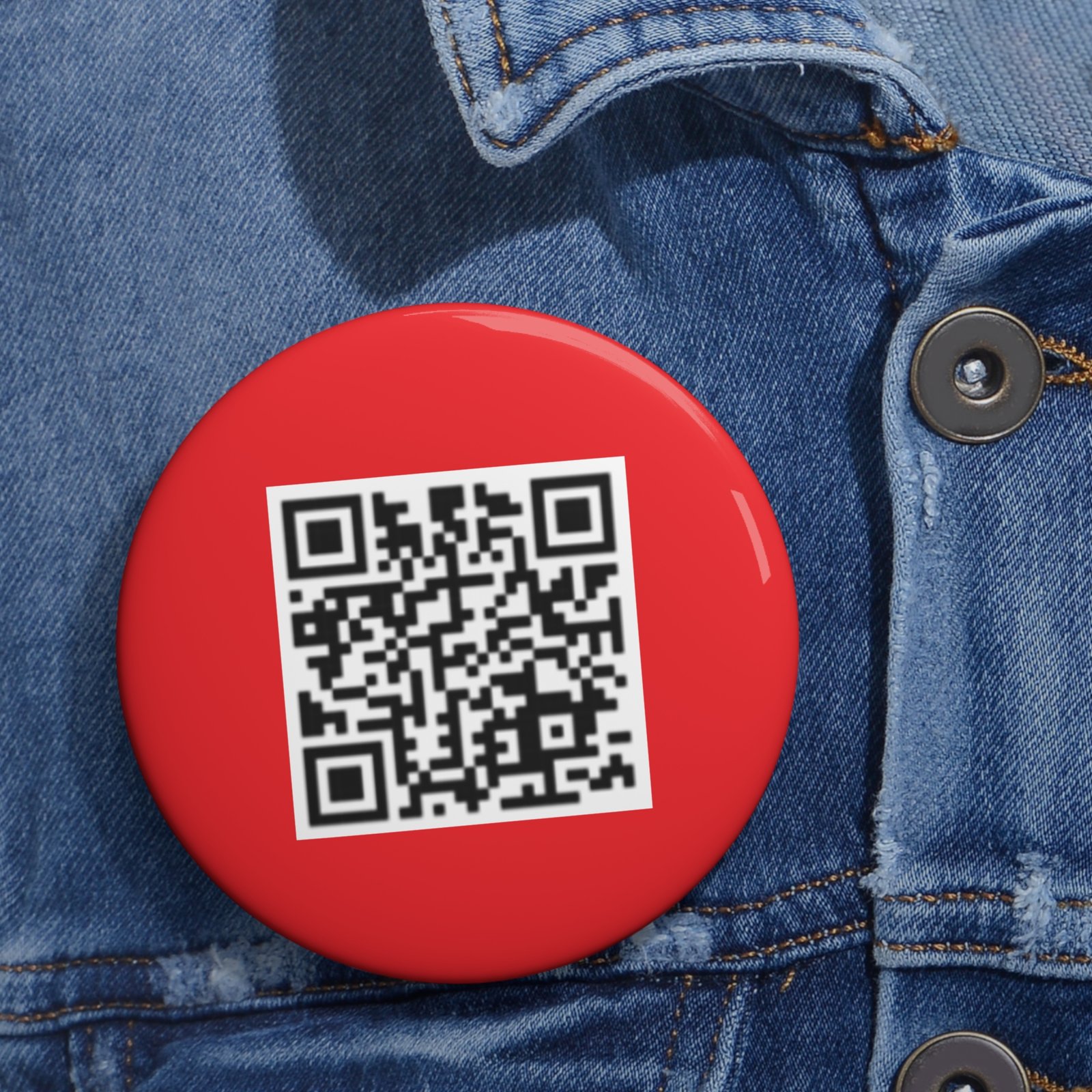 Personalized Custom QR Code Pin Buttons - Image 6