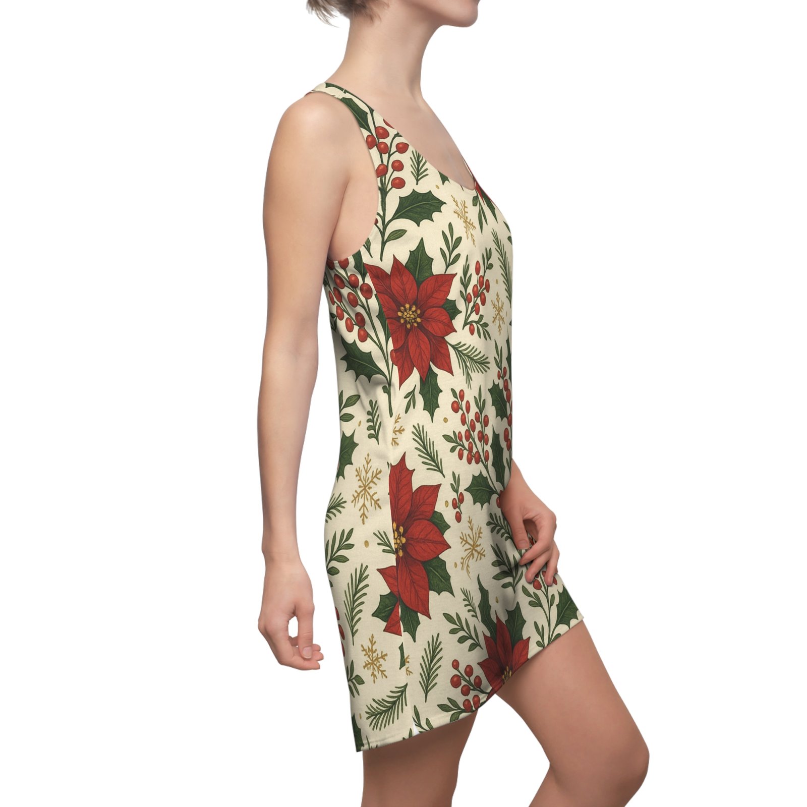 Festive Floral Racerback Dress - Image 2