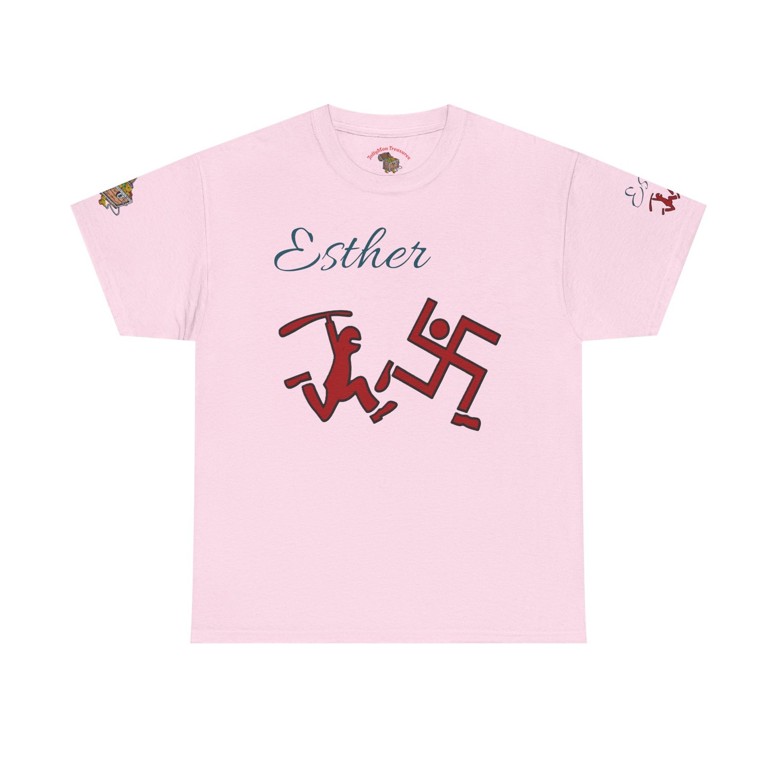 Unisex Cotton Tee with Statement Design - Image 11