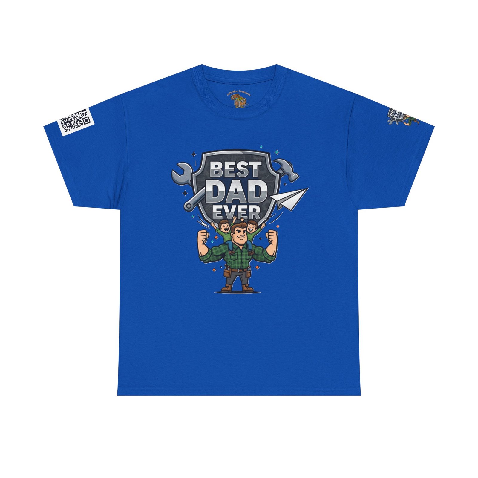 Personalized Best Dad Ever Heavy Cotton Tee - Image 10