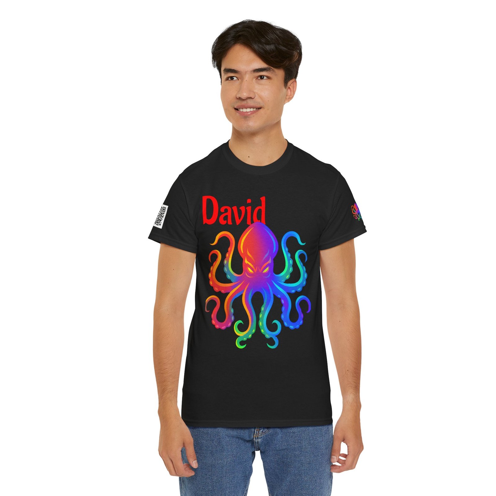 Personalized Colorful Kraken Graphic Tee