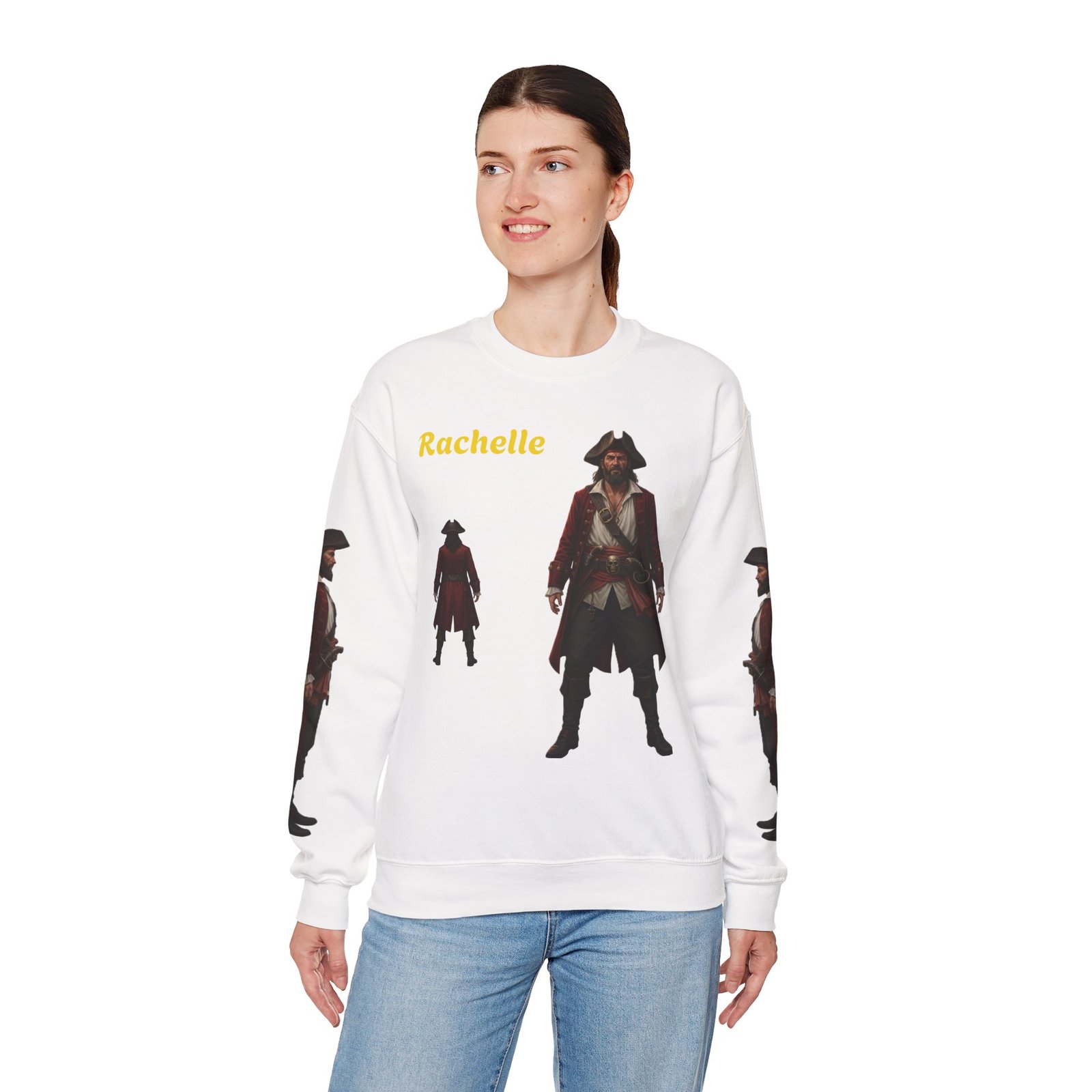 Personalized Pirate-Themed Unisex Sweatshirt