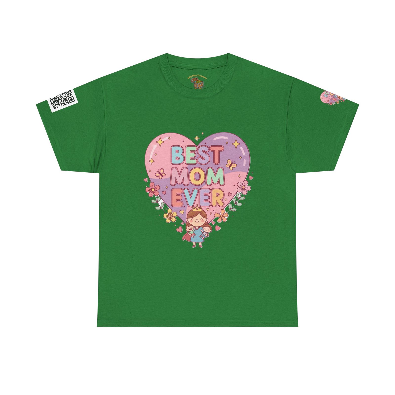 Personalized Best Mom Ever Heavy Cotton Tee - Image 9