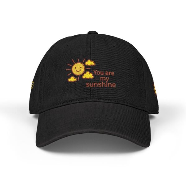 Initial "You Are My Sunshine" Embroidered Denim Hat