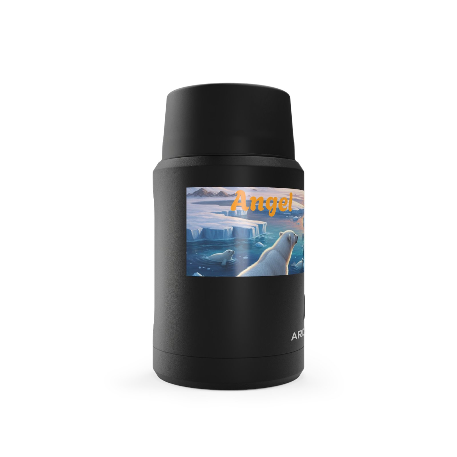 Personalized Polar Bears and Cariboo Food Storage - Insulated Titan Flask - Image 3