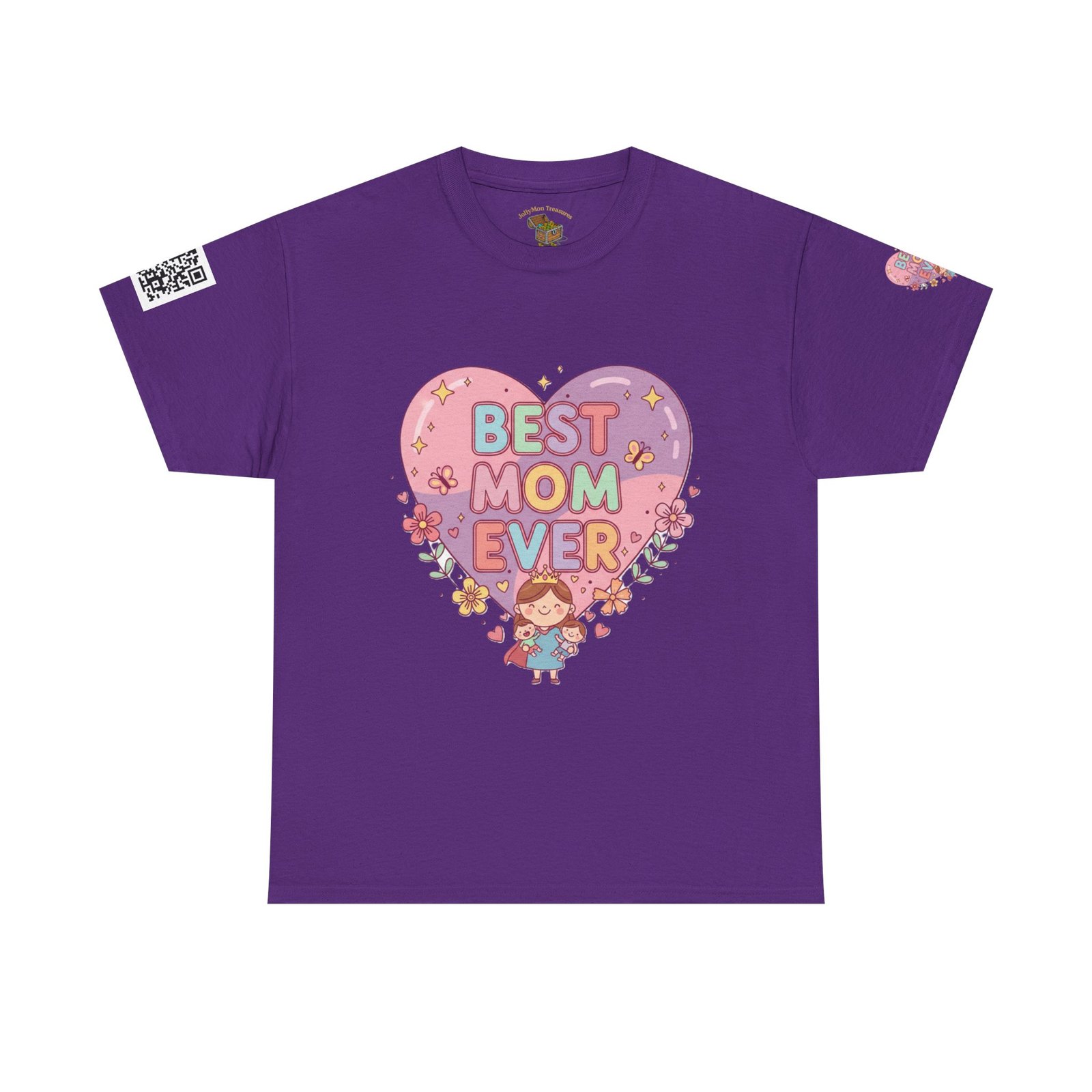 Personalized Best Mom Ever Heavy Cotton Tee - Image 11