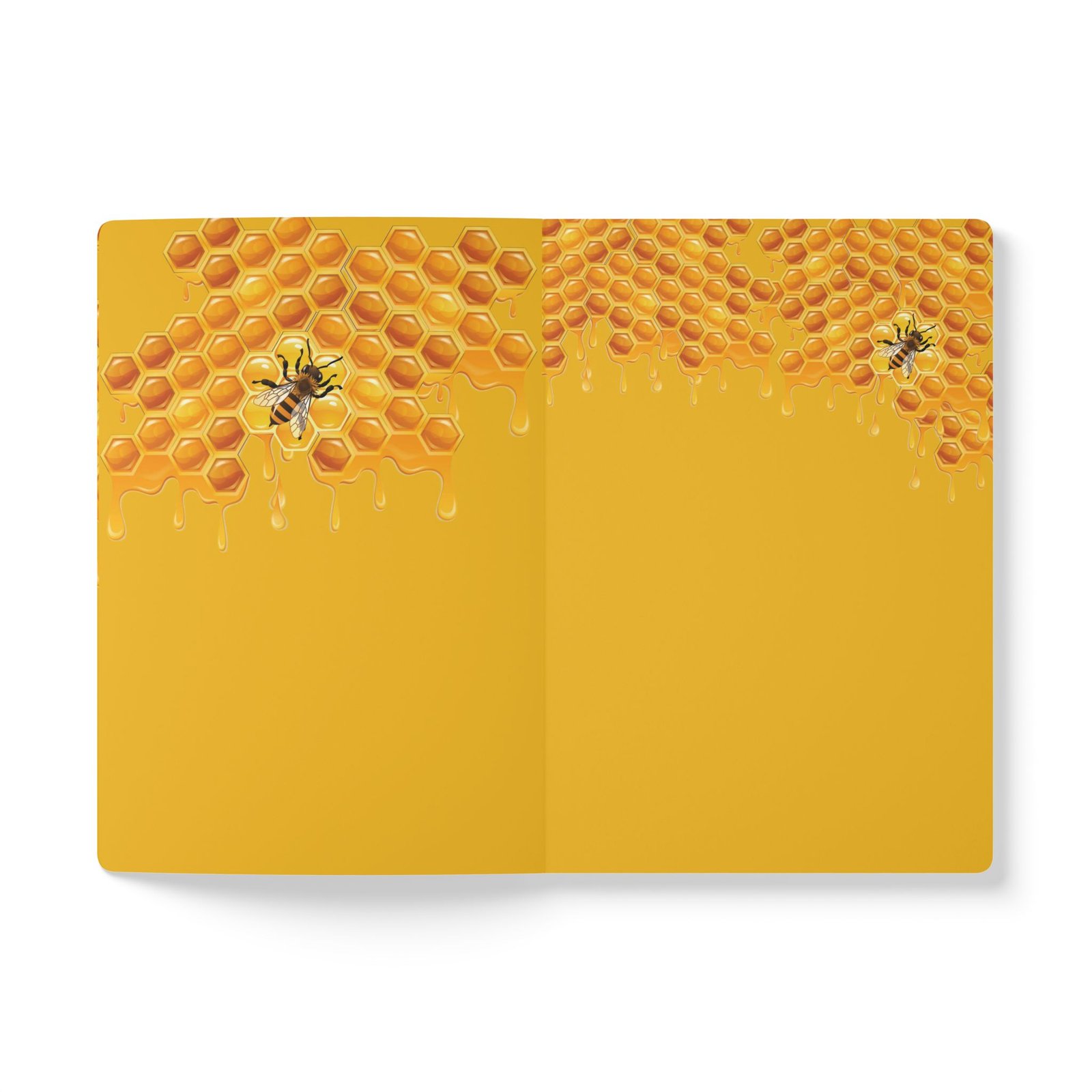 Personalized Honeycomb Bee Softcover Journal - Image 4