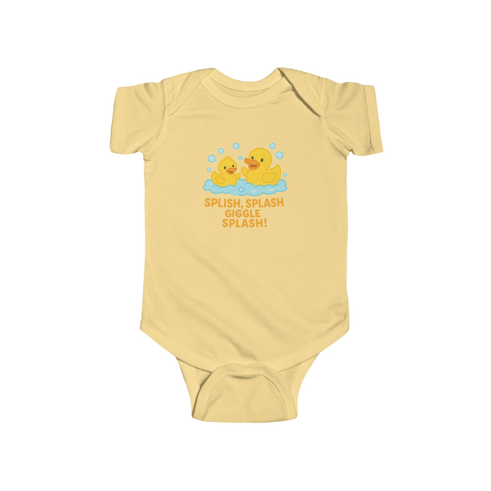 Splish Splash Giggle Splash Cute Baby Bodysuit - Image 4