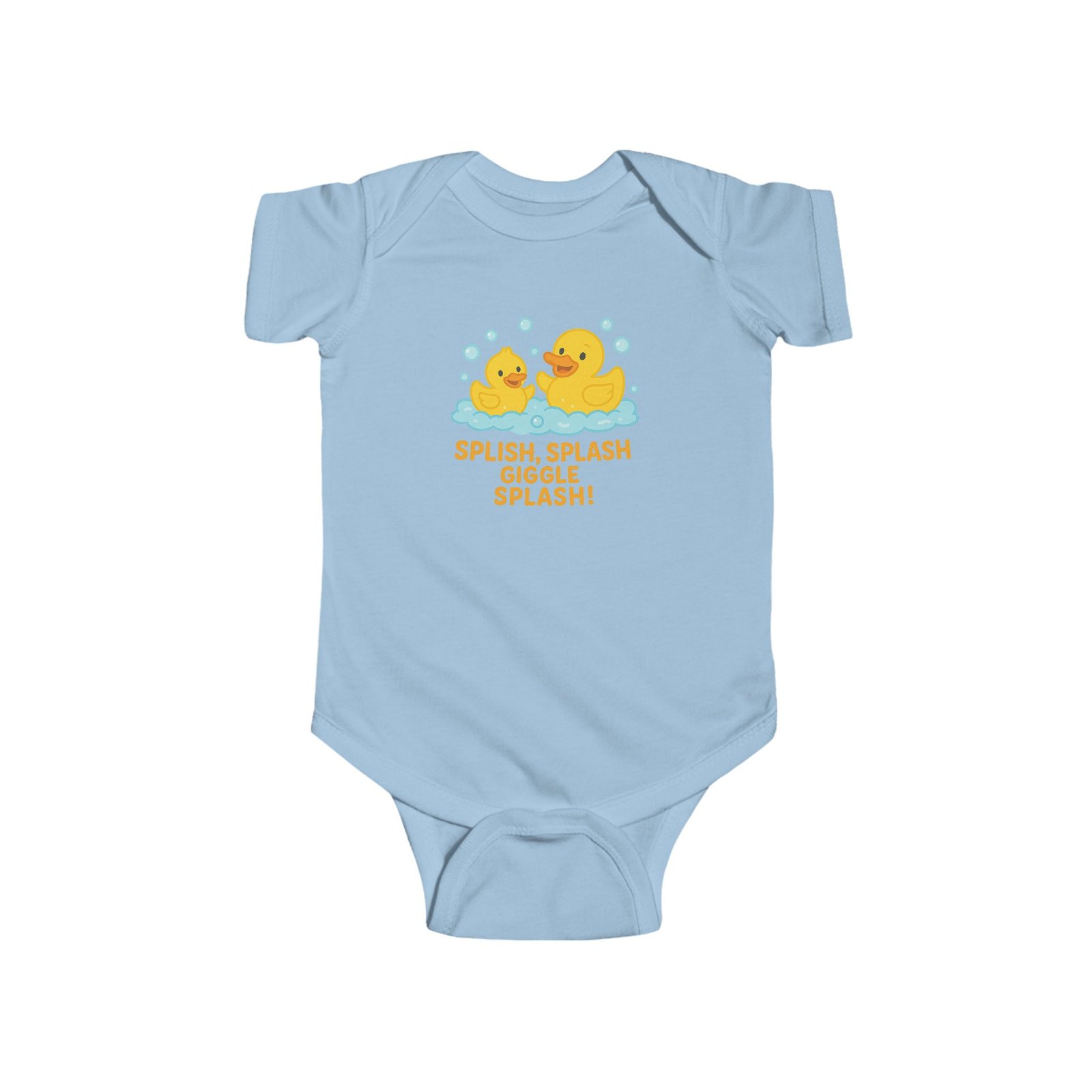 Splish Splash Giggle Splash Cute Baby Bodysuit - Image 6