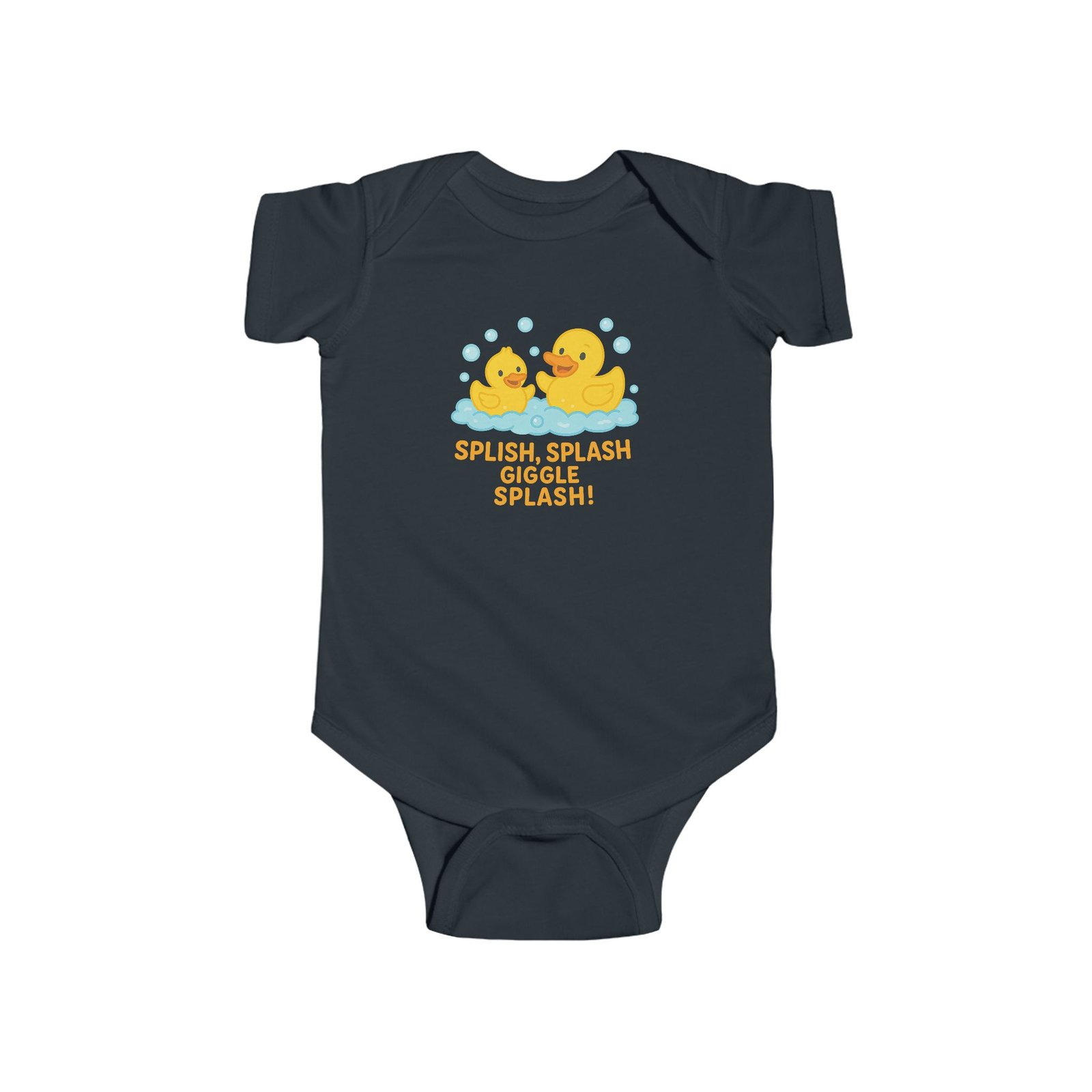 Splish Splash Giggle Splash Cute Baby Bodysuit - Image 14