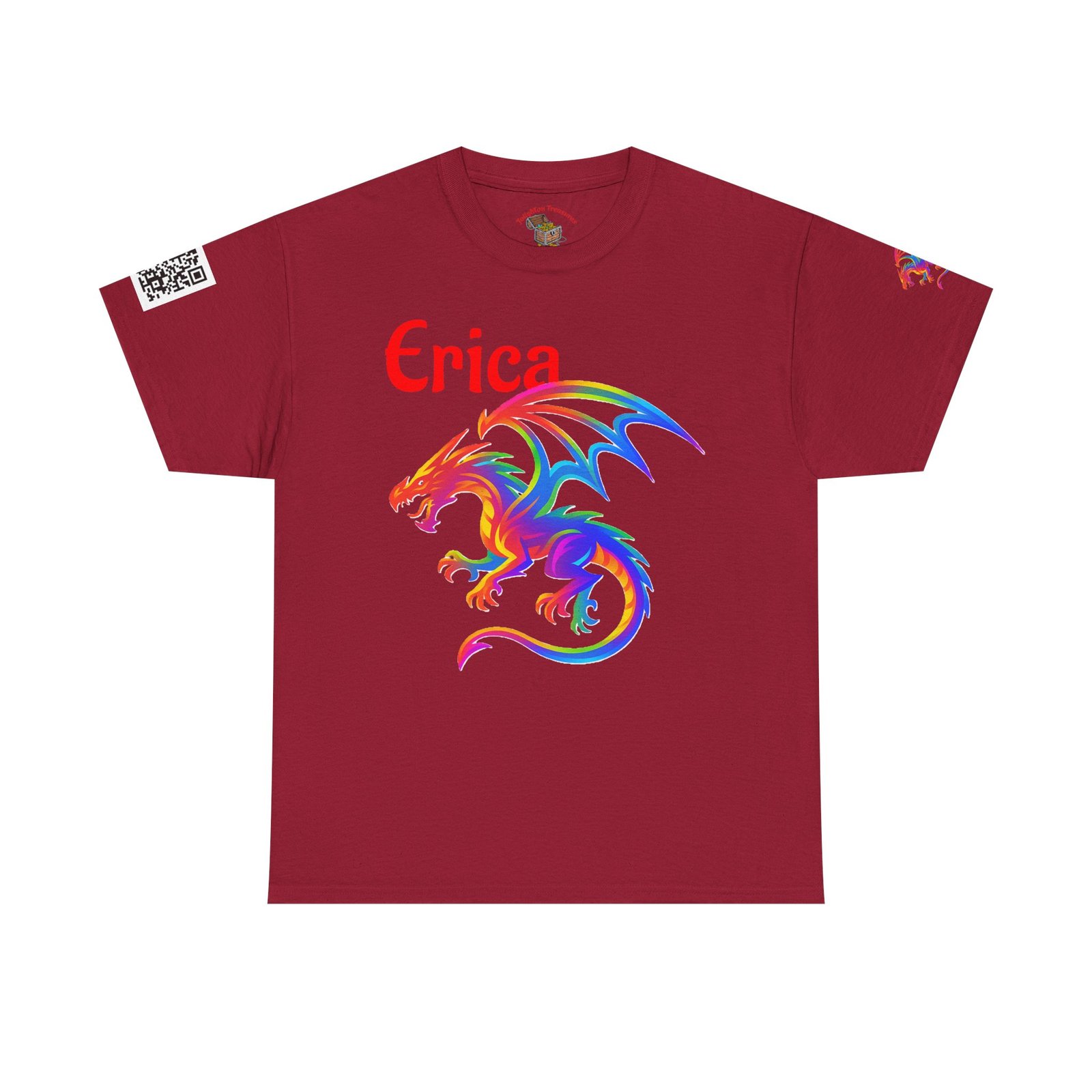 Personalized Colorful Dragon Graphic Tee - Image 13