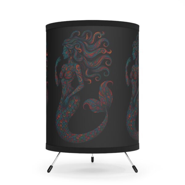 Psychedelic Mermaid Tripod Lamp