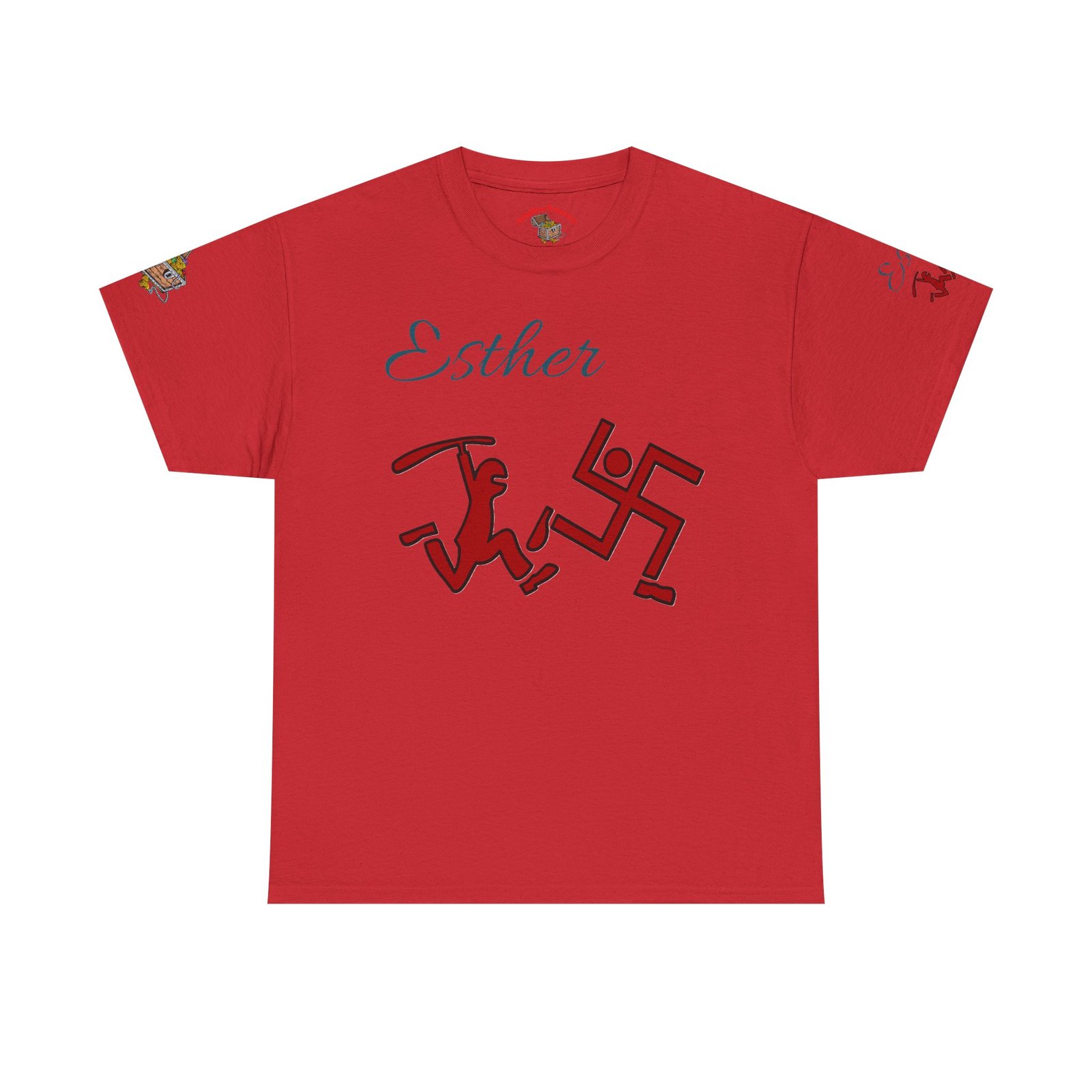 Unisex Cotton Tee with Statement Design - Image 12