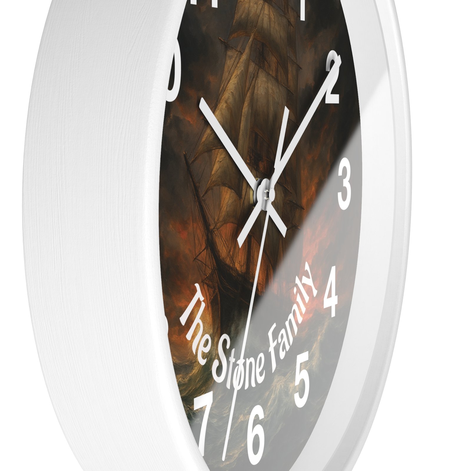 Personalized Clipper Ship Family Wall Clock - Image 5