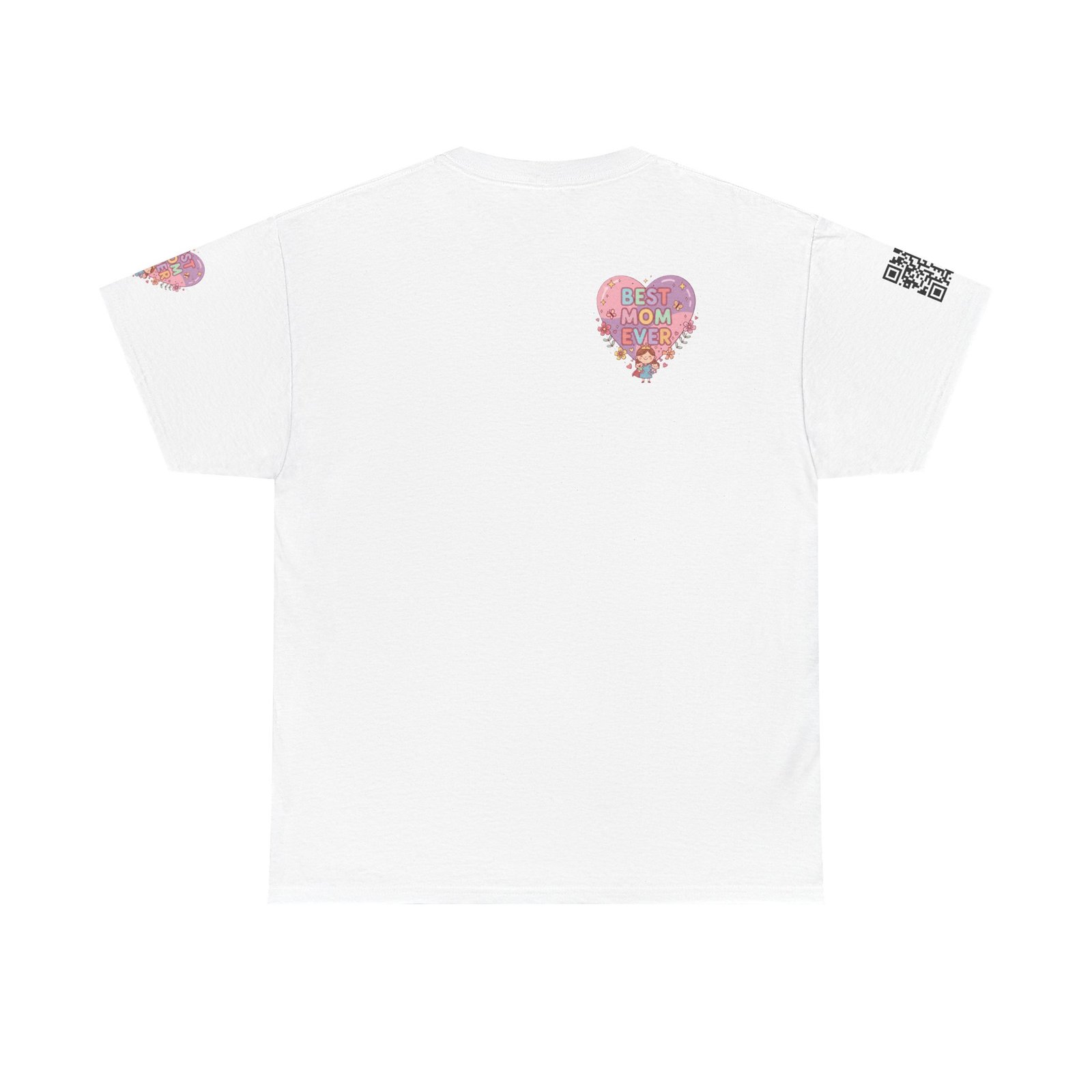 Personalized Best Mom Ever Heavy Cotton Tee - Image 2