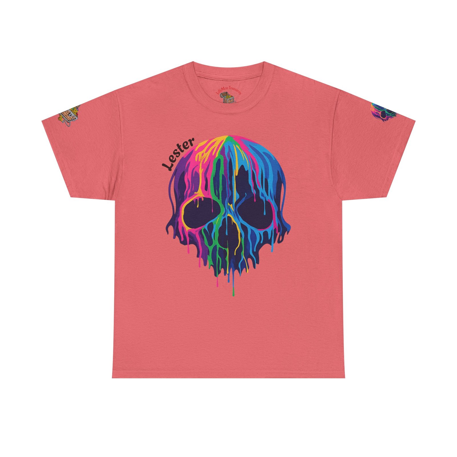 Personalized Colorful Melting Skull Tee - Image 6