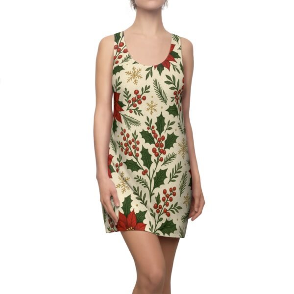 Festive Floral Racerback Dress