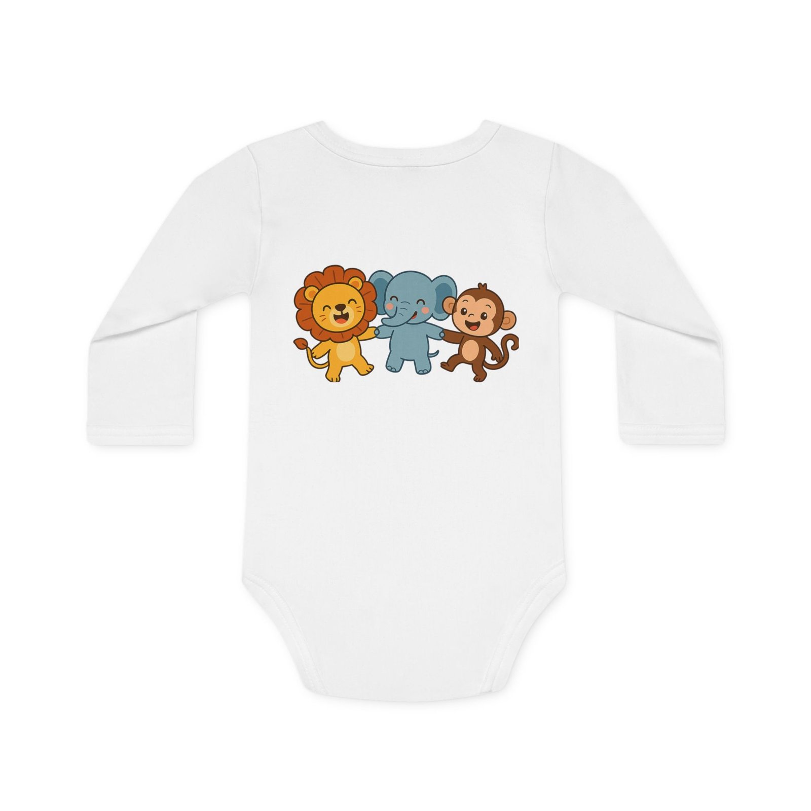 Cute Animal Friends Baby Bodysuit - Image 3