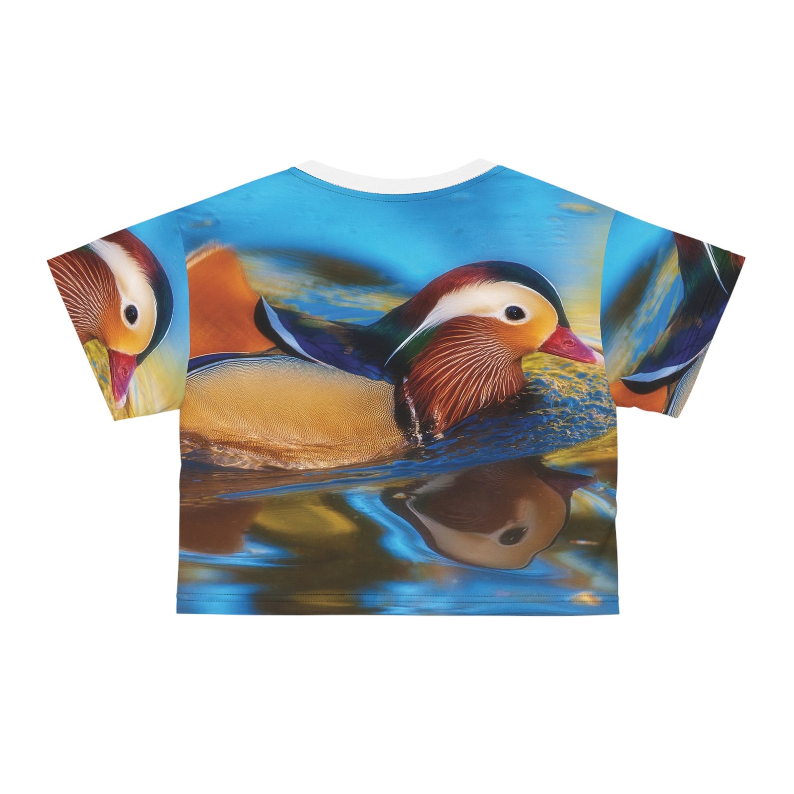 Vibrant Duck Print Crop Tee - Image 6