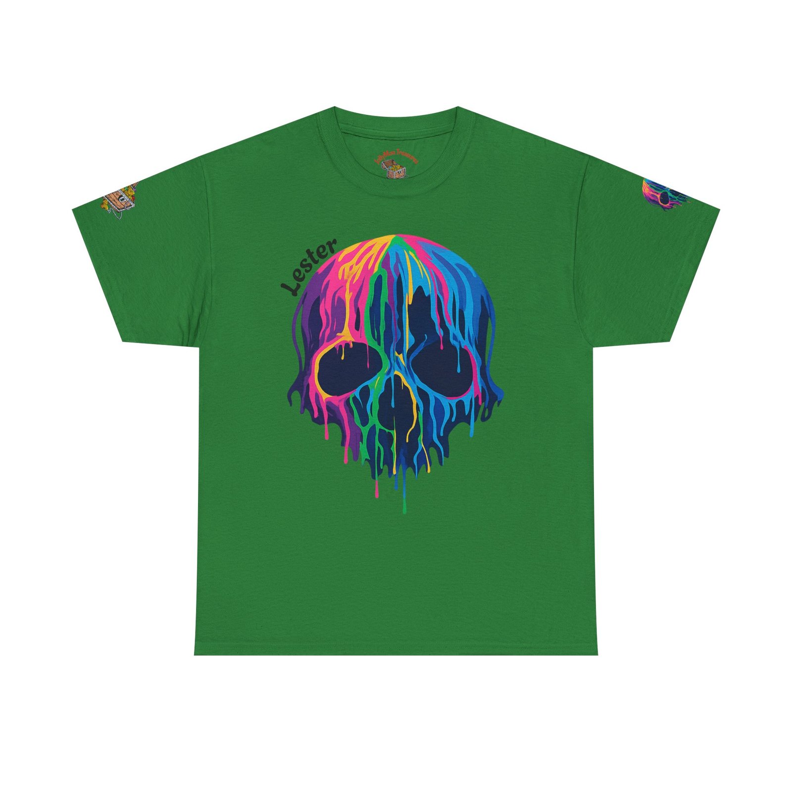 Personalized Colorful Melting Skull Tee - Image 8