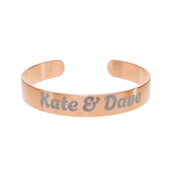 Personalized Engraved Cuff Bracelet with Special Date