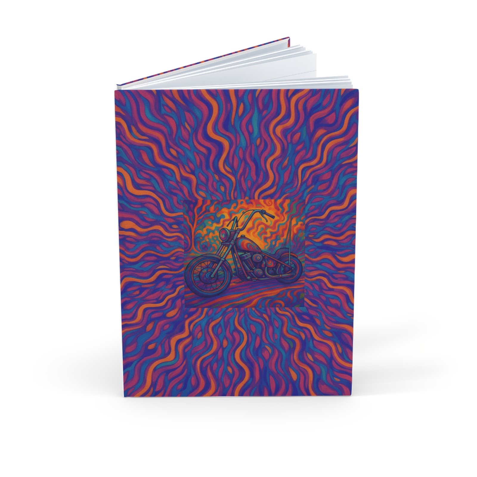 Colorful Motorcycle Hardcover Personalized Journal - Image 9