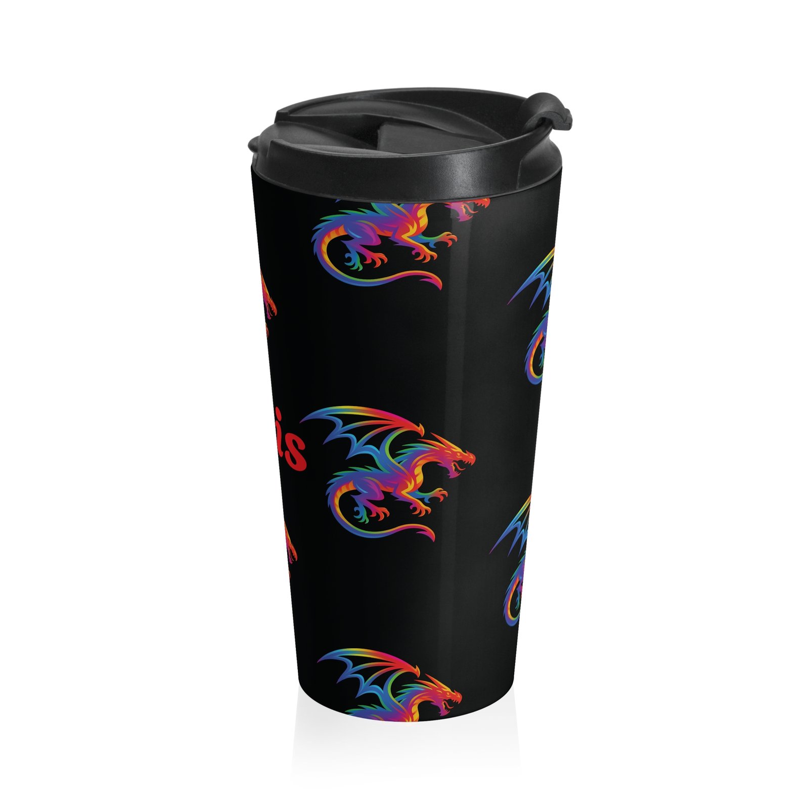 Vibrant Personalized Dragon Travel Mug - Image 4
