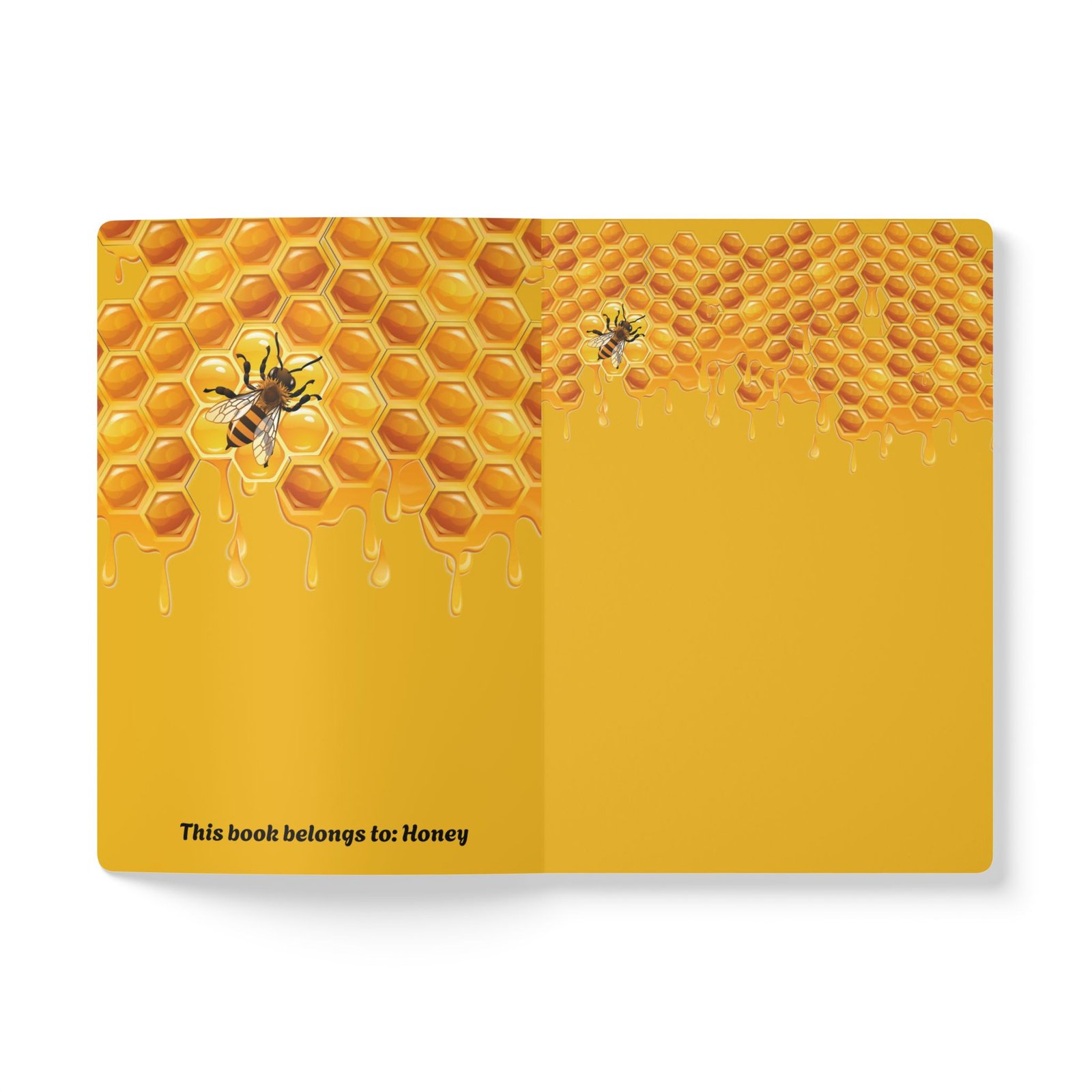 Personalized Honeycomb Bee Softcover Journal - Image 9