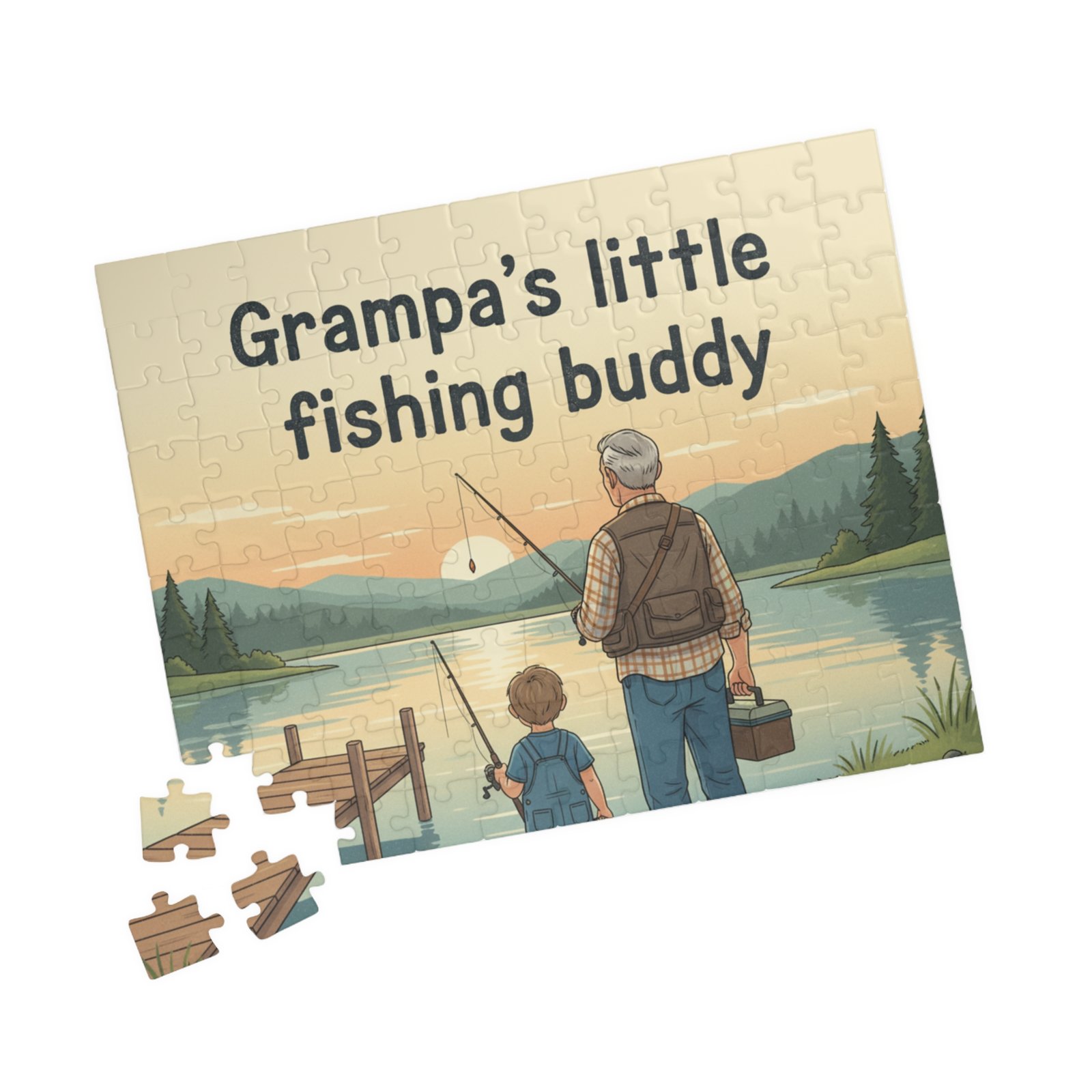 Fishing Buddy Puzzle for Grampa - Image 3