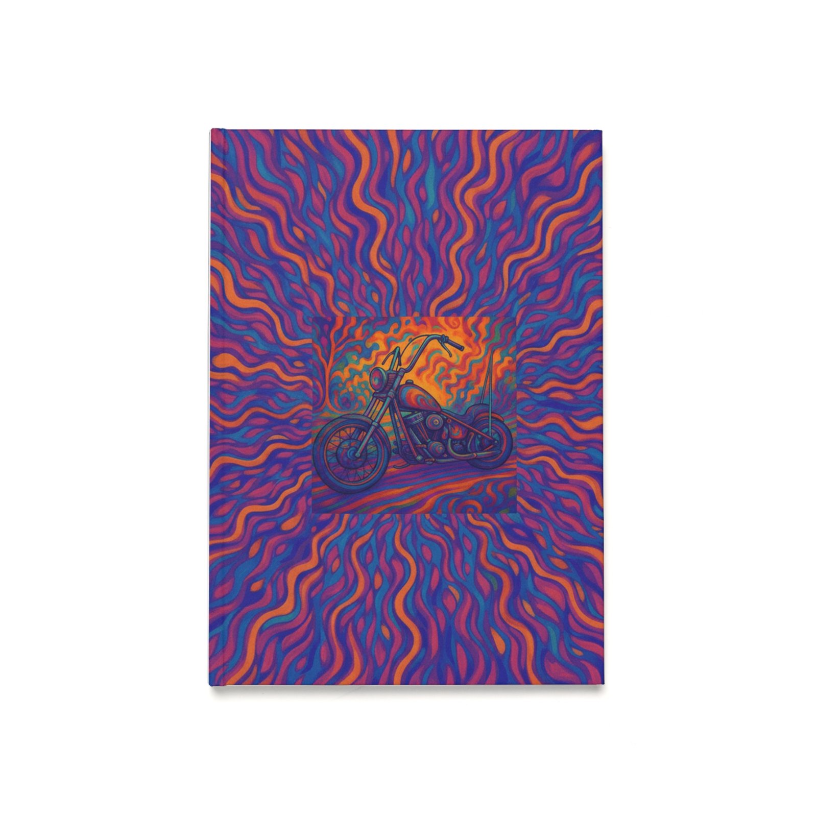 Colorful Motorcycle Hardcover Personalized Journal - Image 7