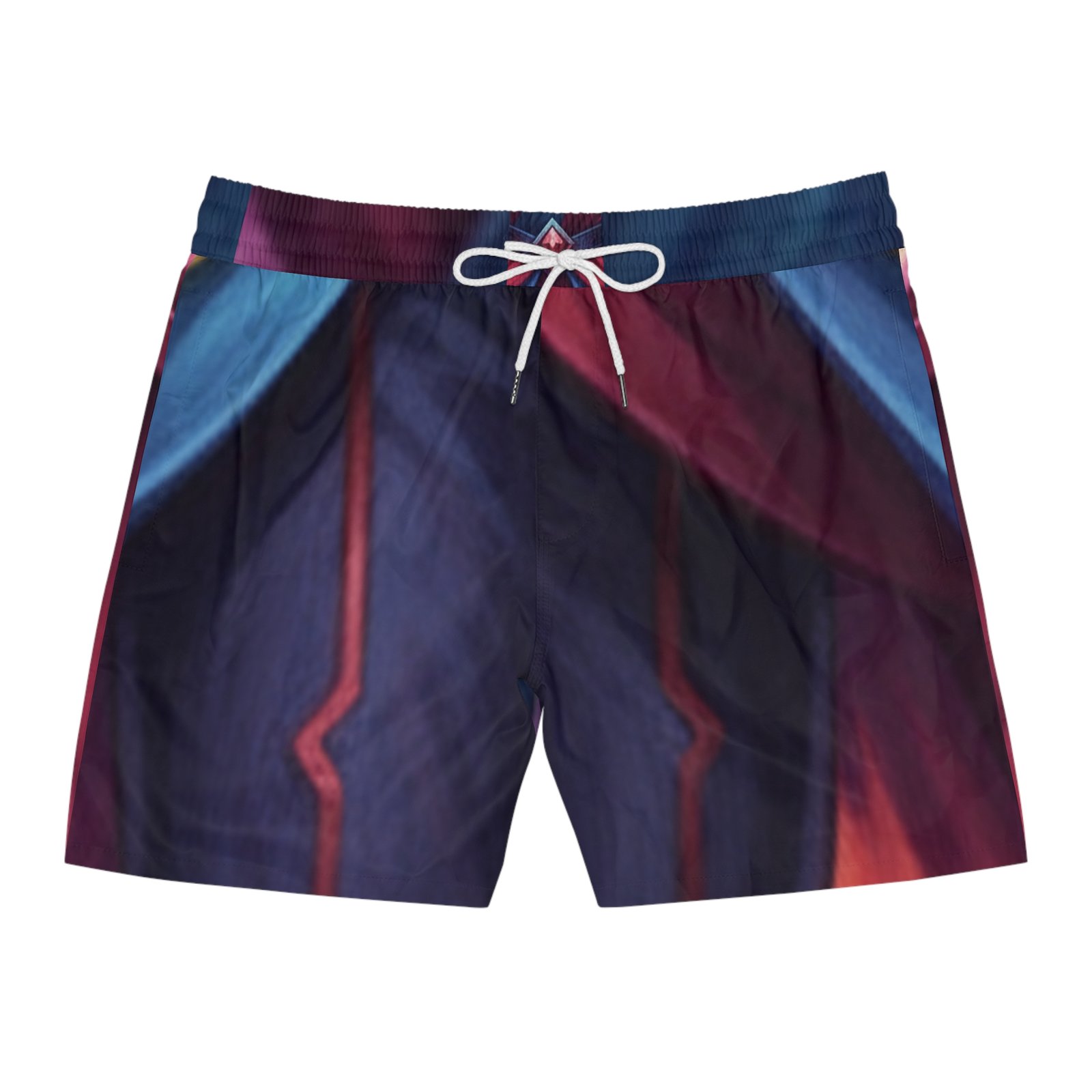 Stylish Men's Vibrant Fantasy Mid-Length Swim Shorts