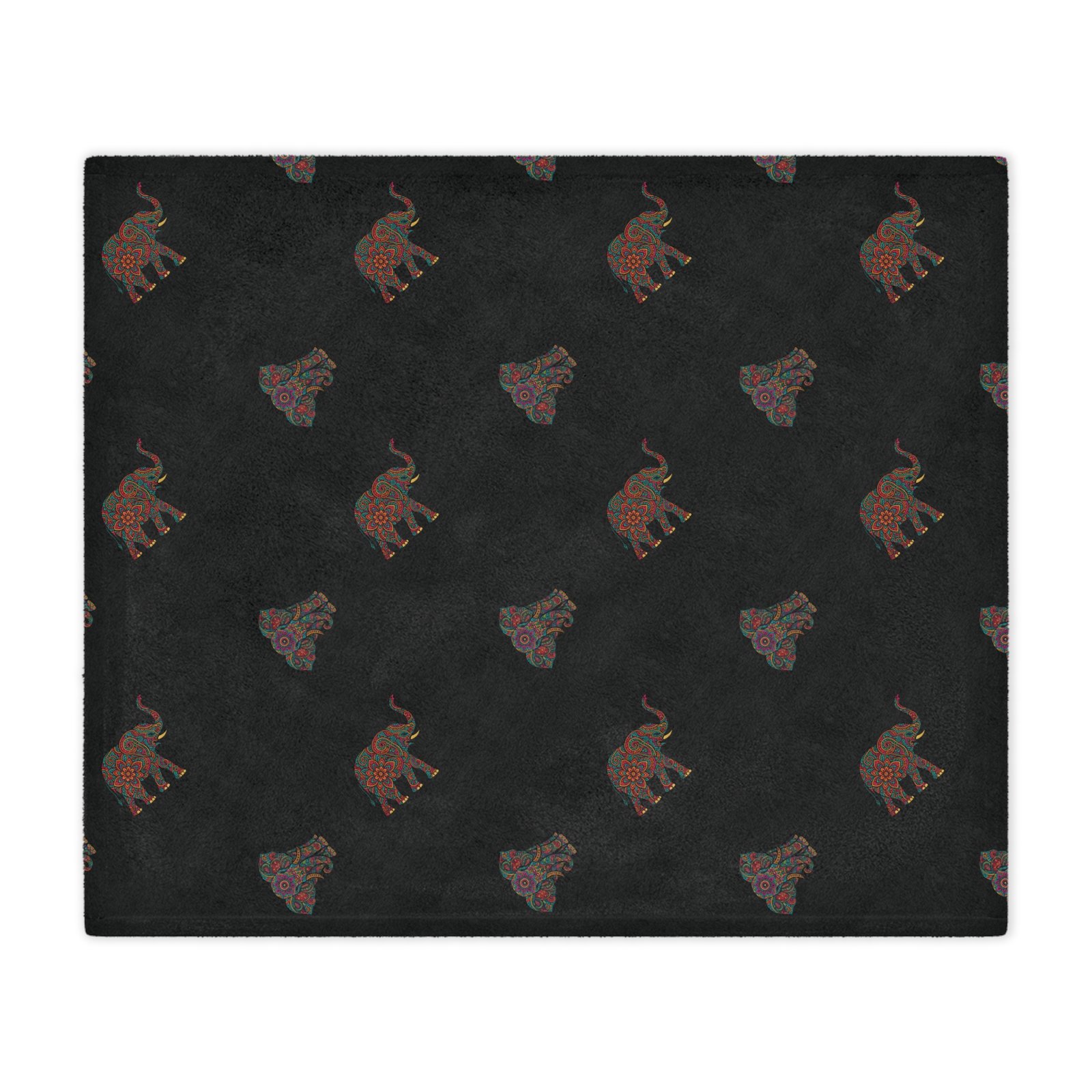 Cozy Elephant Pattern Minky Blanket - Image 6