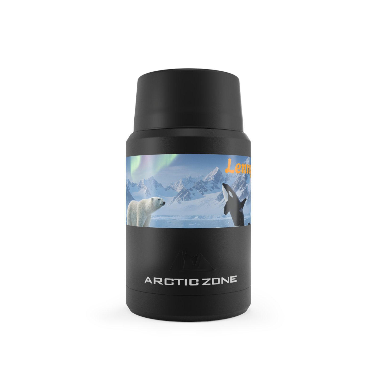 Personalized Polar Bears and Orca Food Storage - Insulated Titan Flask