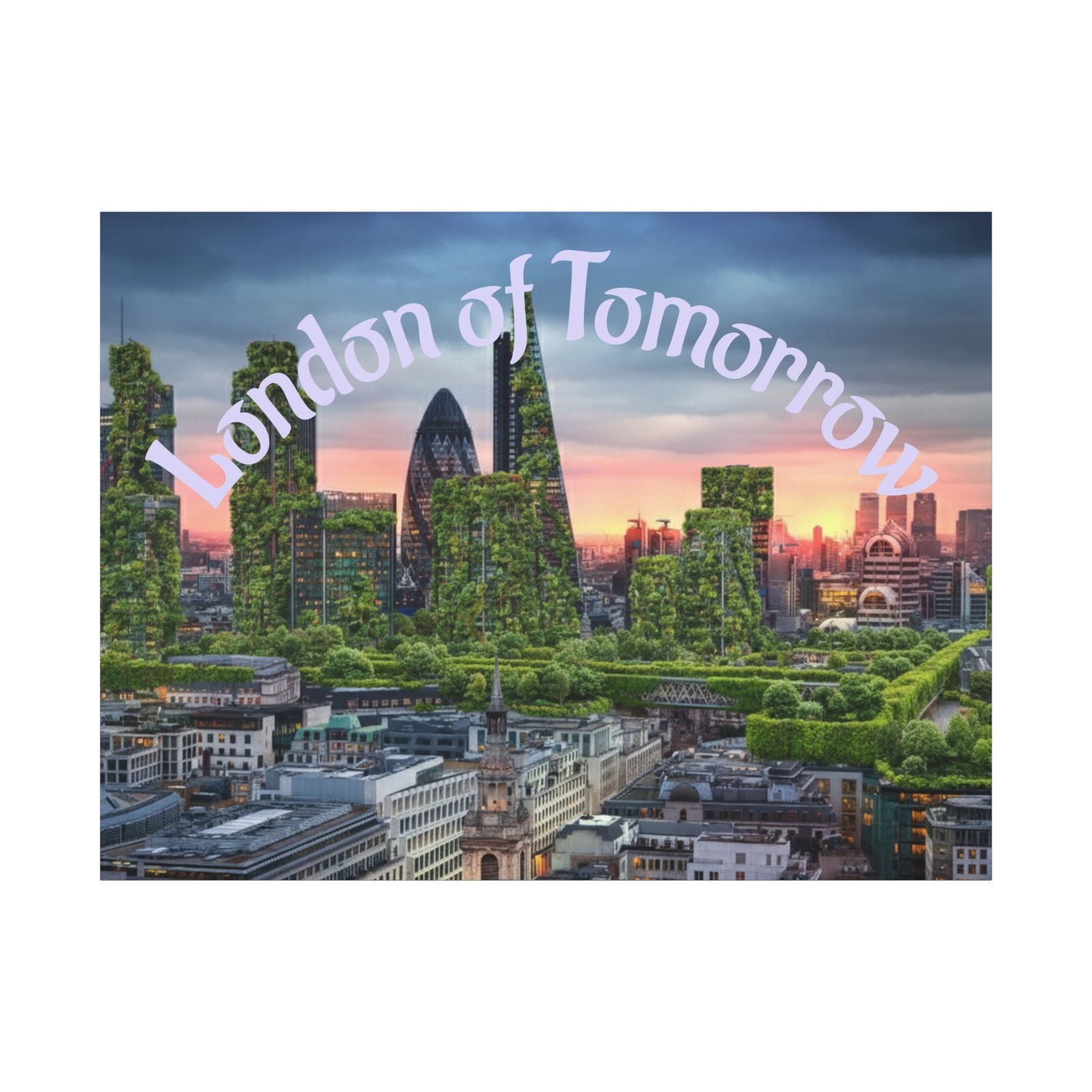 London of Tomorrow Canvas Print - Image 12