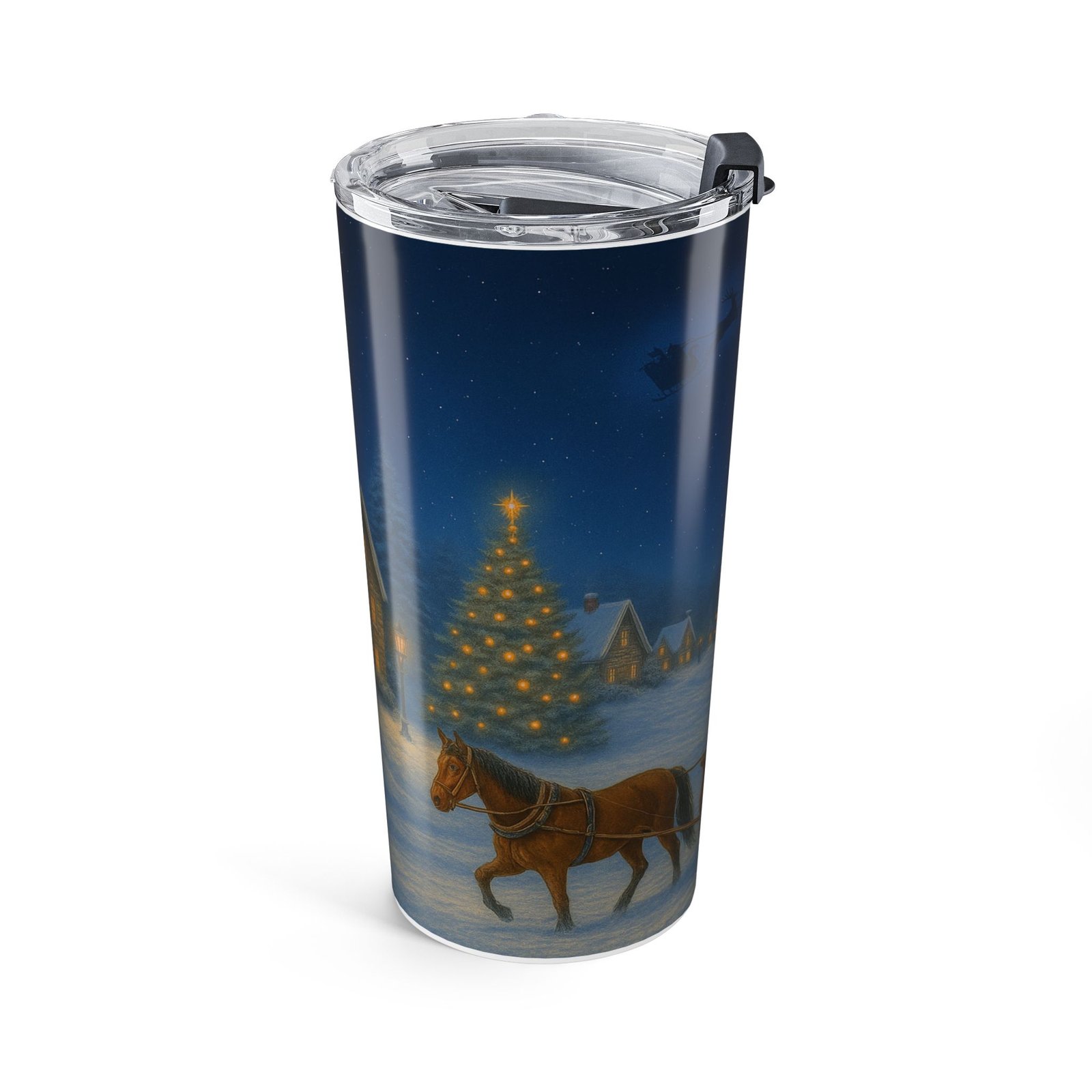 Personalized Winter Scene Tumbler, 20oz - Image 4