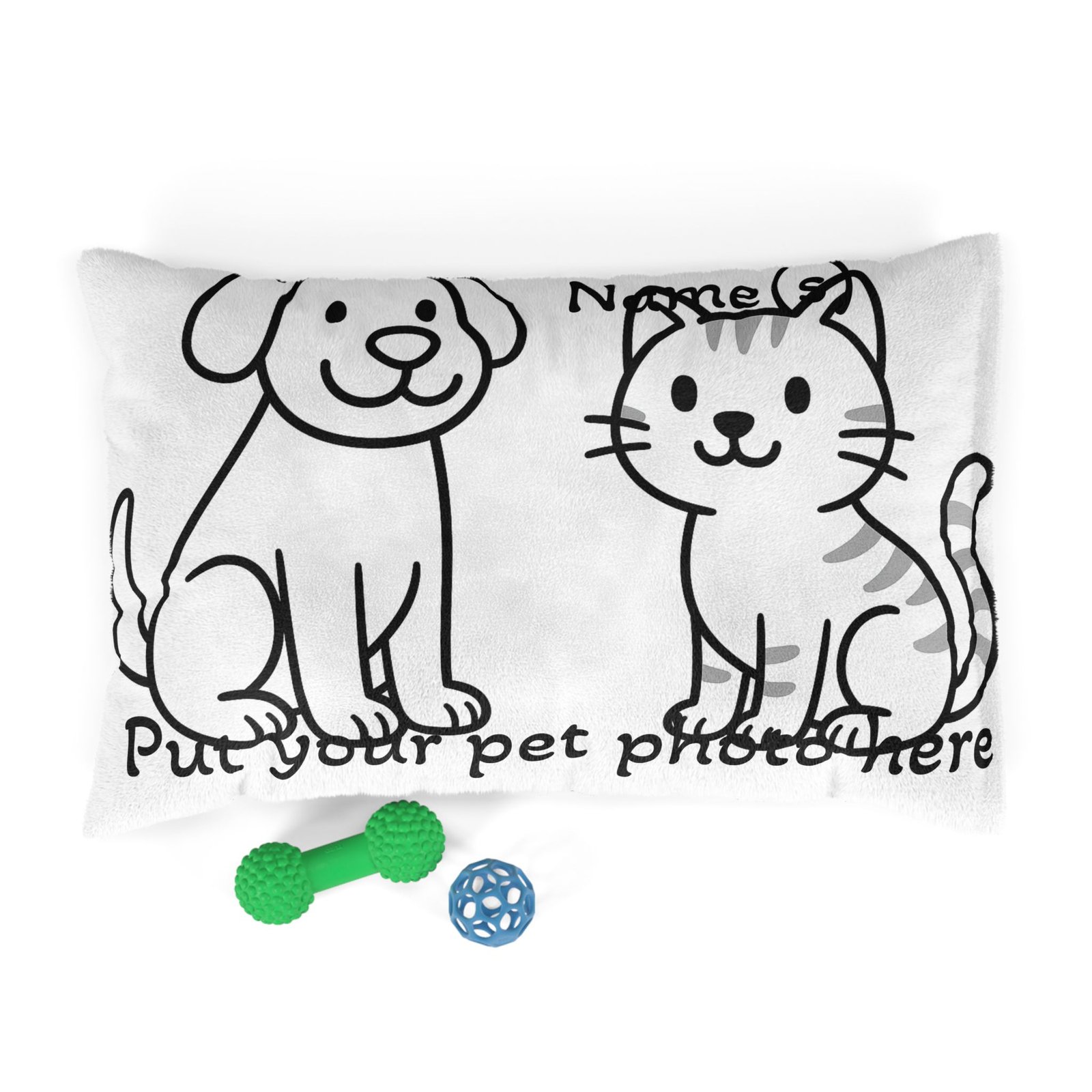 Personalized Pet Bed with Photo and Names - Image 4