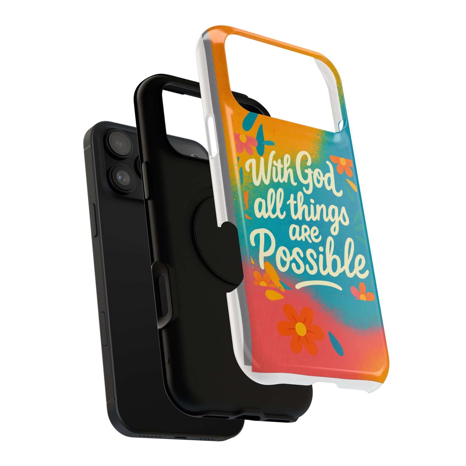 Colorful Phone Case with Inspirational Quote - Image 7